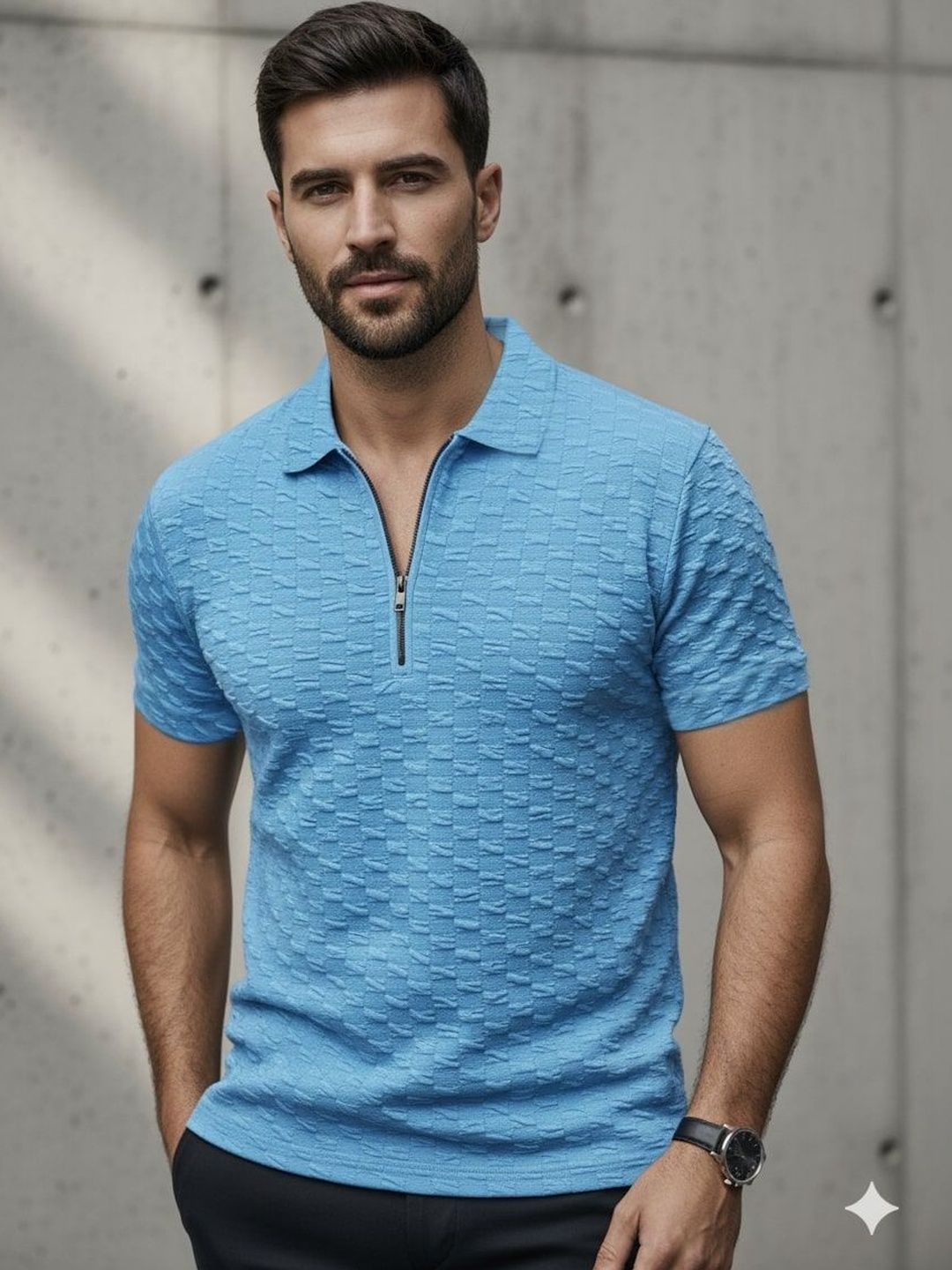 CORSICA Men Polo Collar T-shirt