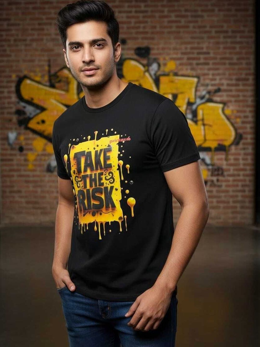 Dezin Men Typography Printed T-shirt
