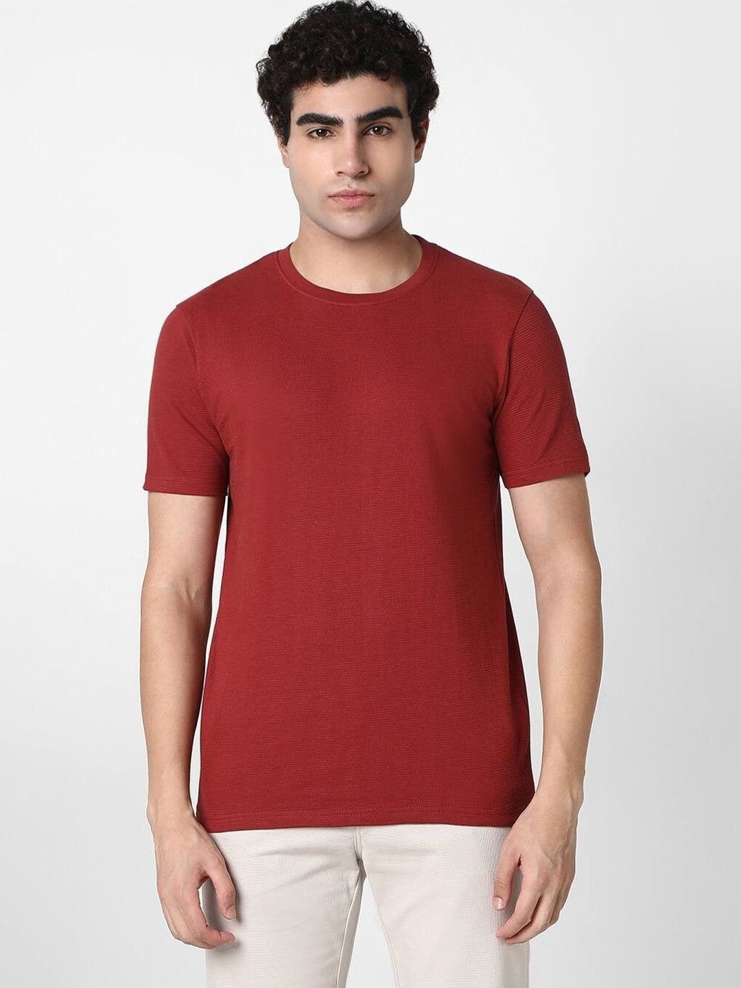 R&B Men Pure Cotton T-shirt