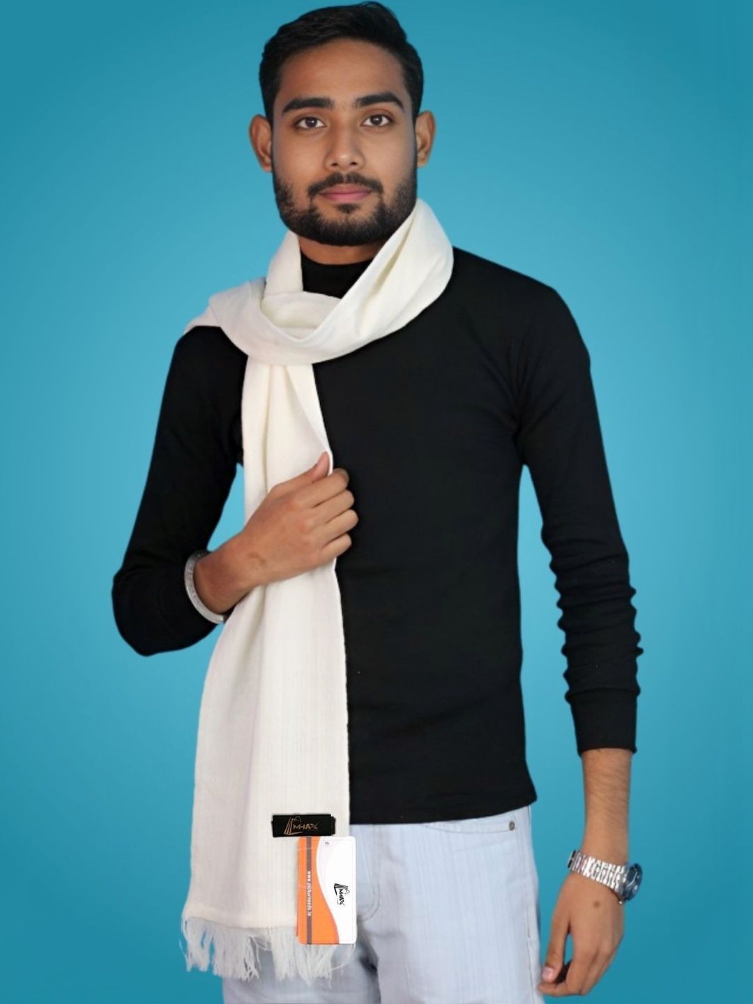 MHAX Men Merino Wool Mufflers