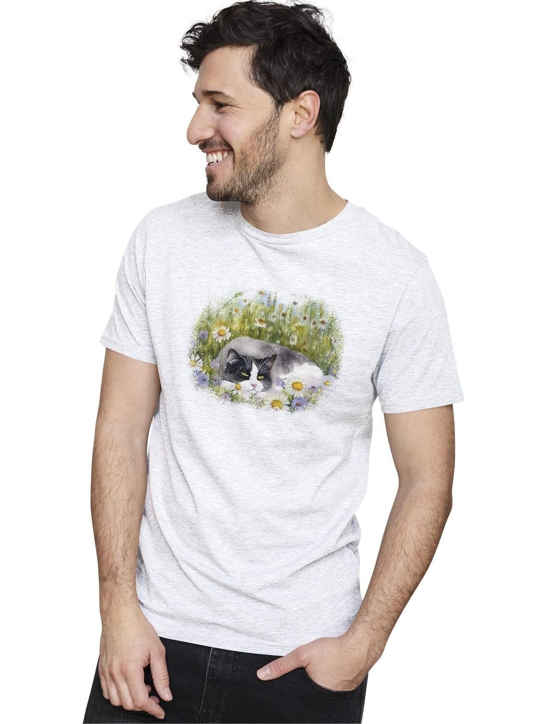 Dezin Men Printed Pure Cotton T-shirt