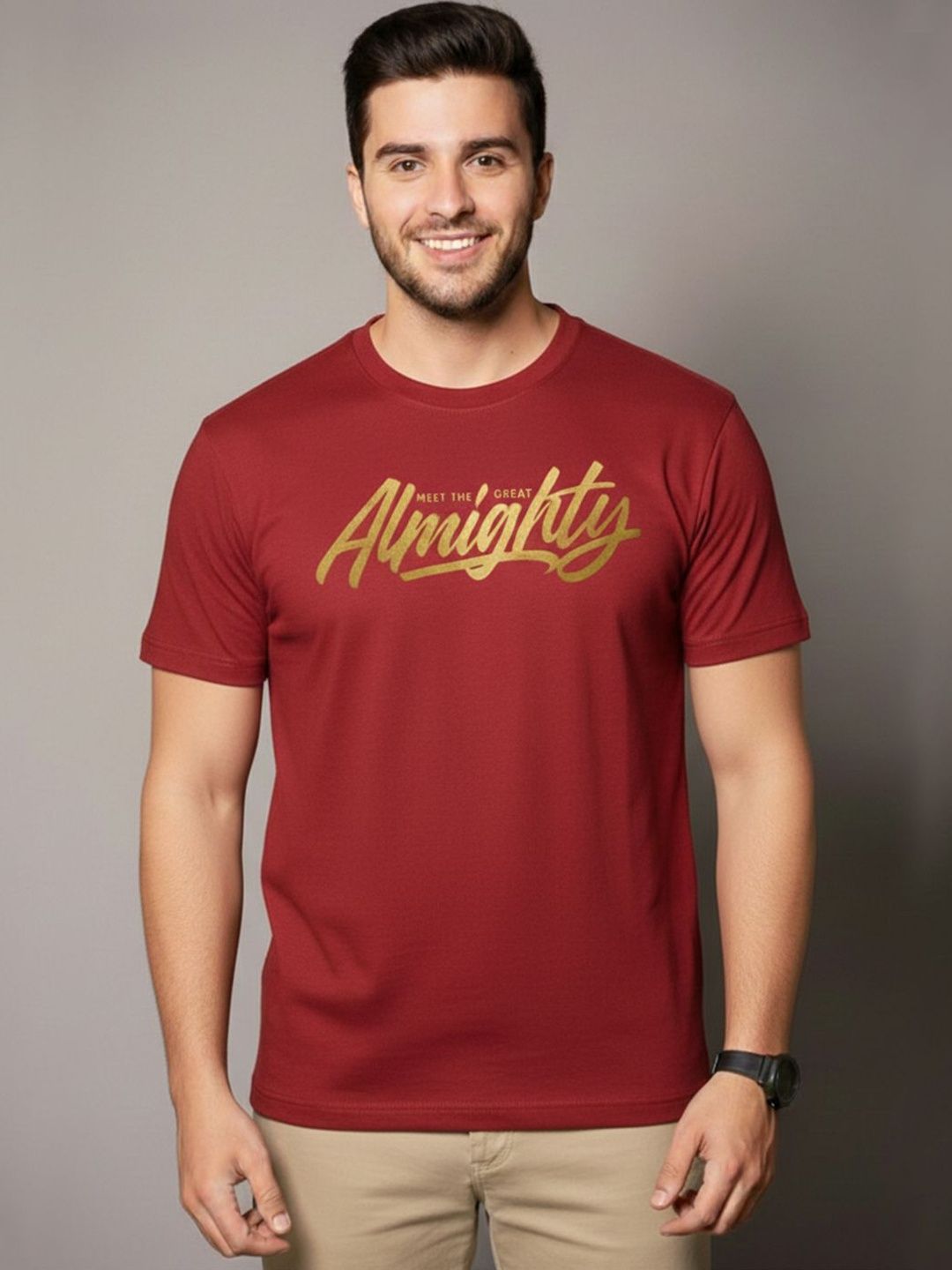 GENSTAR TRENDS Men Typography Printed T-shirt