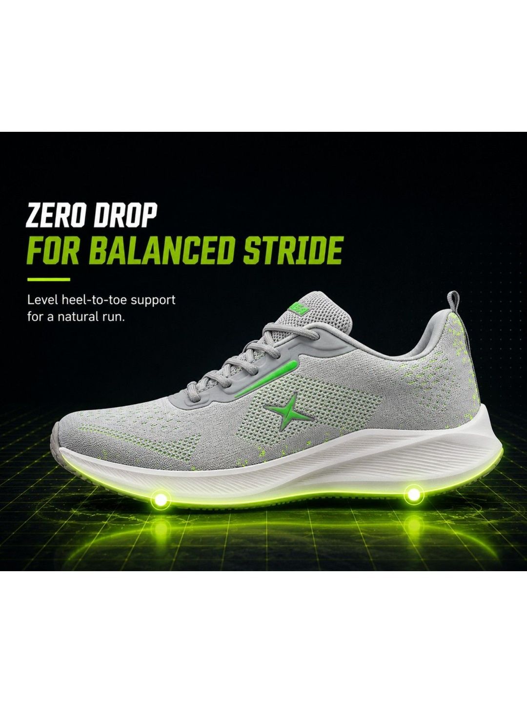 KRAASA Men Textile Running Non-Marking Shoes