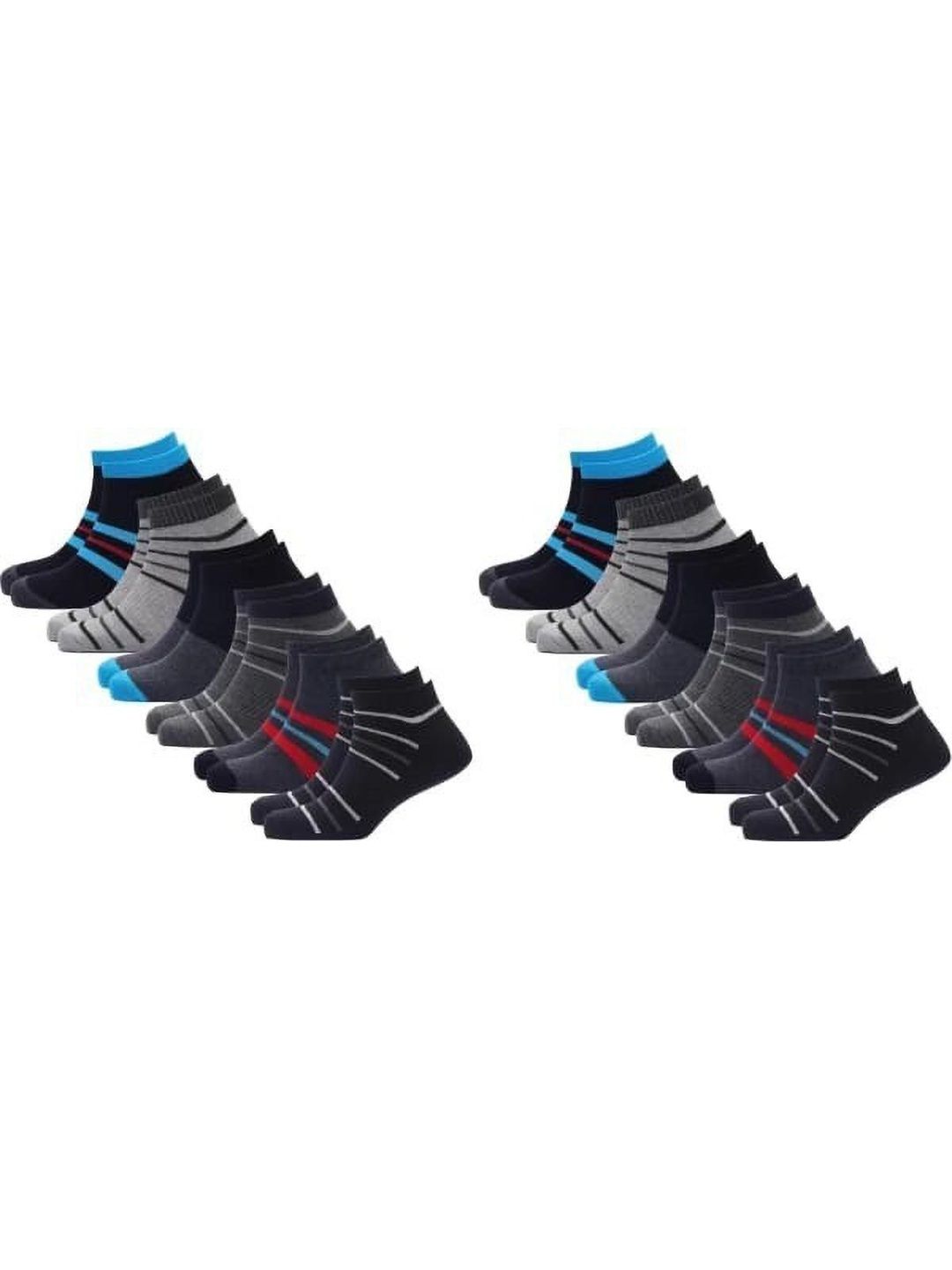 GARUN Men Cotton Striped Ankle Length Socks