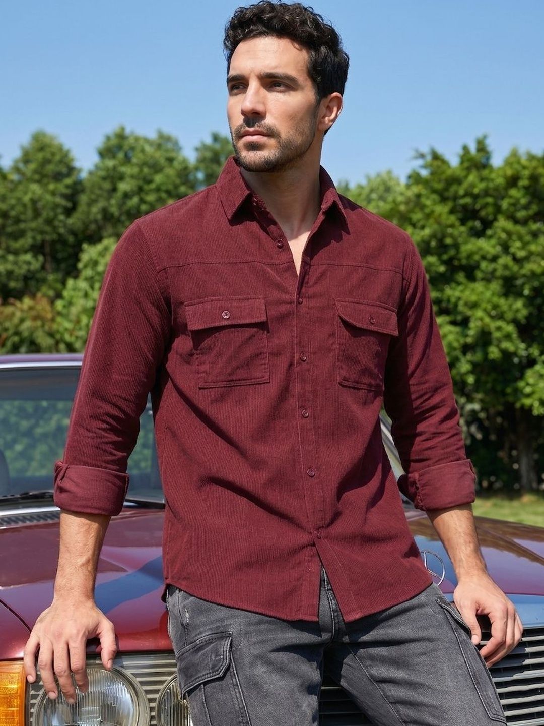 Indian Needle Men Classic Casual Shirt