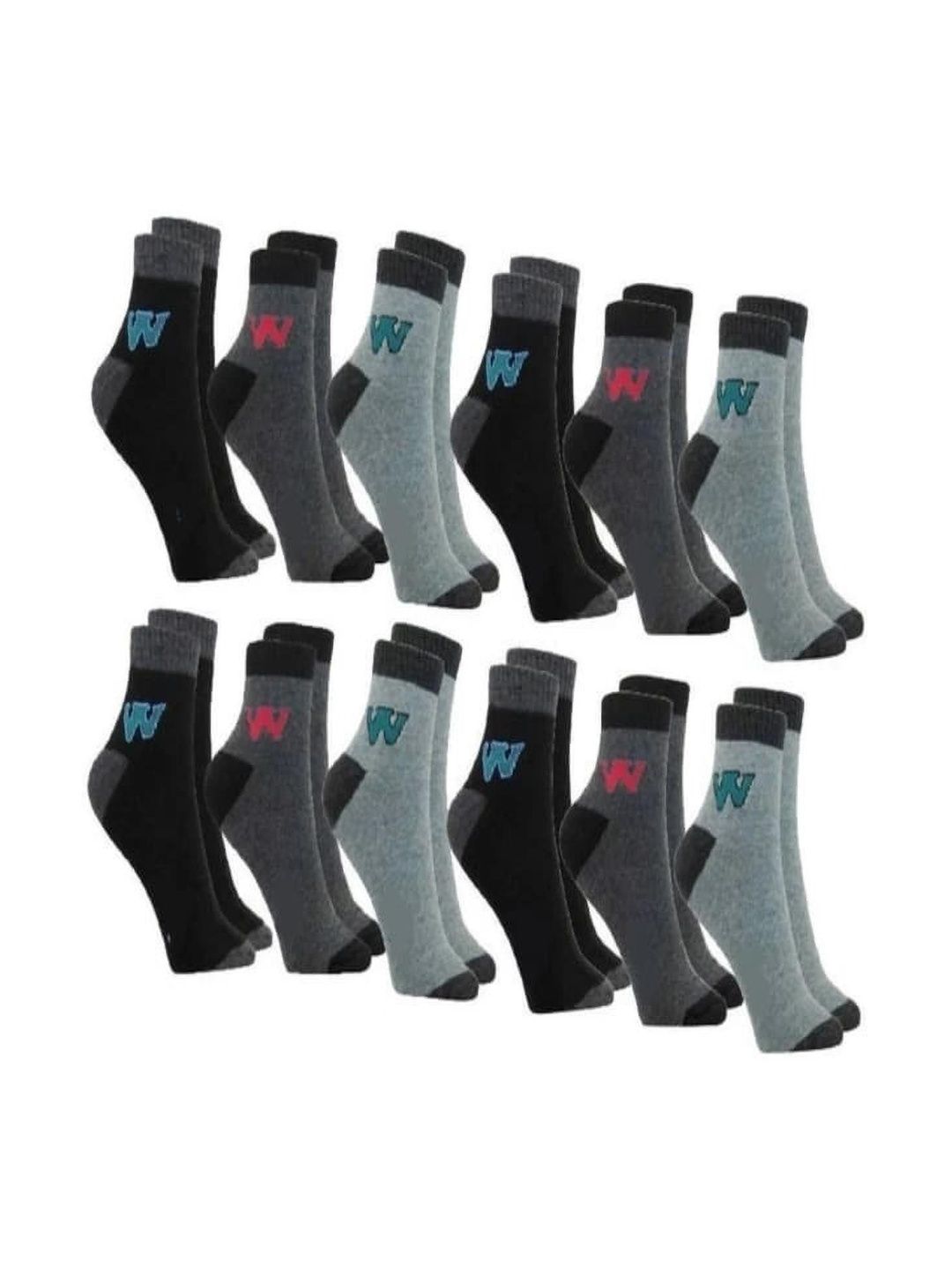 VIPUN Men Cotton Patterned Above Ankle Socks