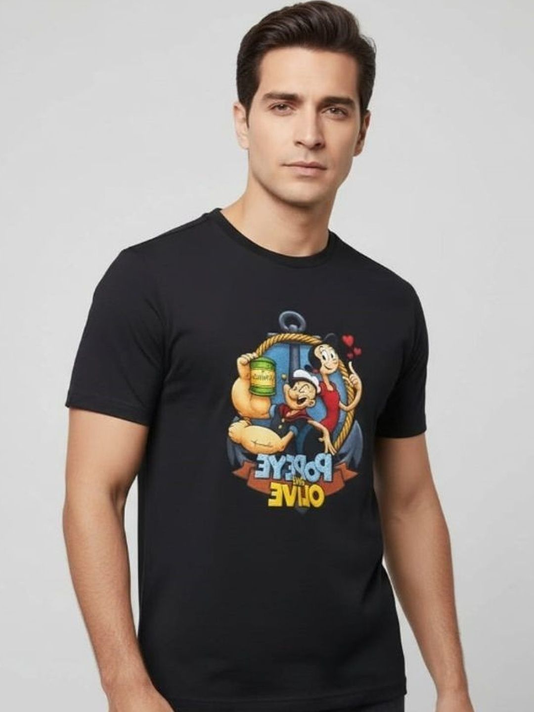 Dezin Men Popeye Printed T-shirt