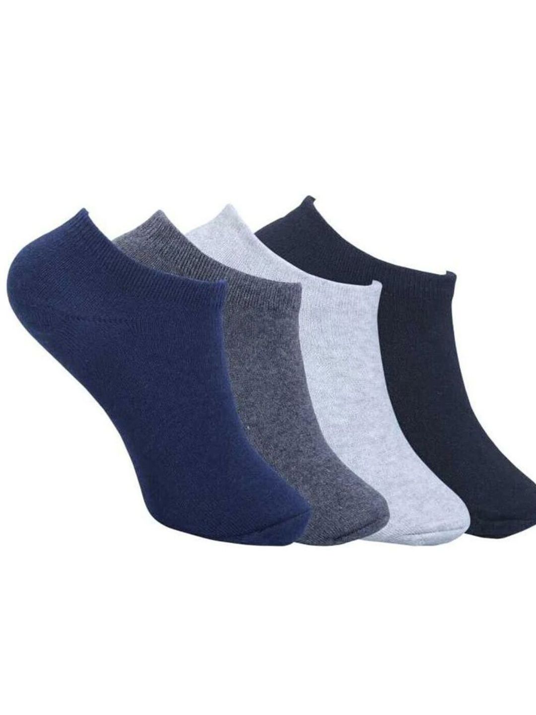 Akeeta Men Pack of 4 Cotton Assorted Shoe Liners Socks
