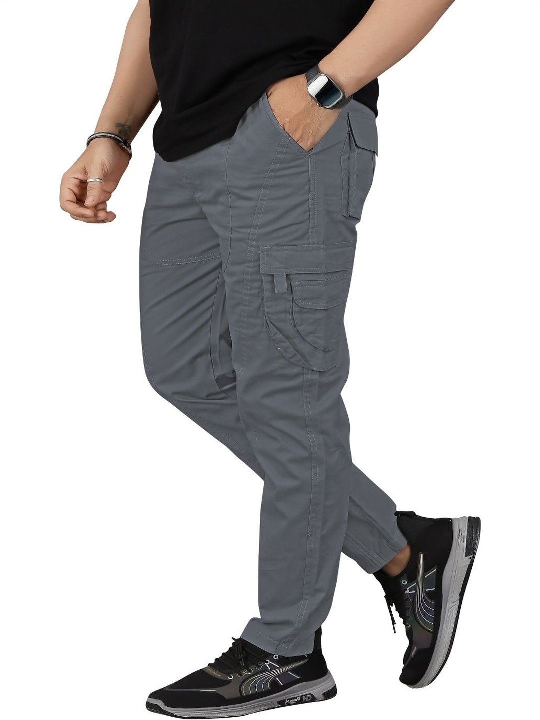 R.Code by The Roadster Life Co. Men Comfort Cargos Trousers