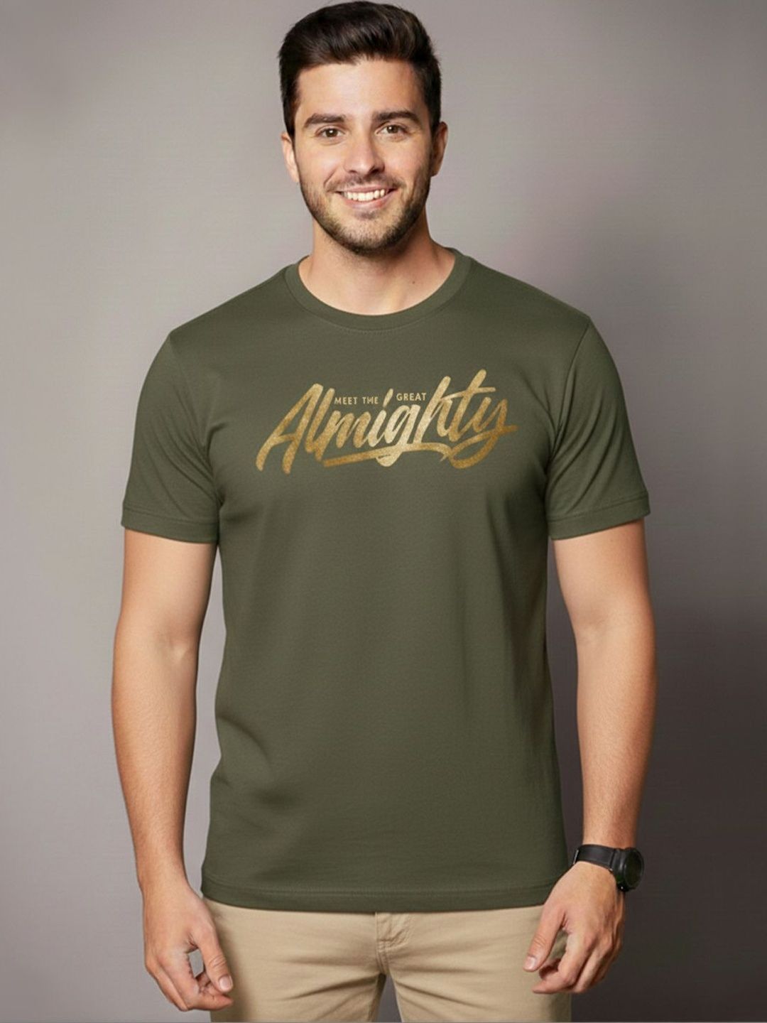 GENSTAR TRENDS Men Typography Printed T-shirt