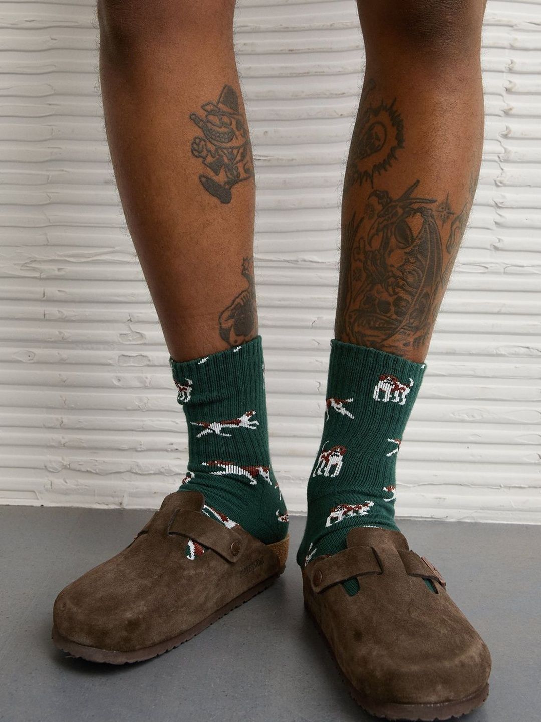 AMERICAN EAGLE OUTFITTERS Men Cotton Patterned Calf Length Socks