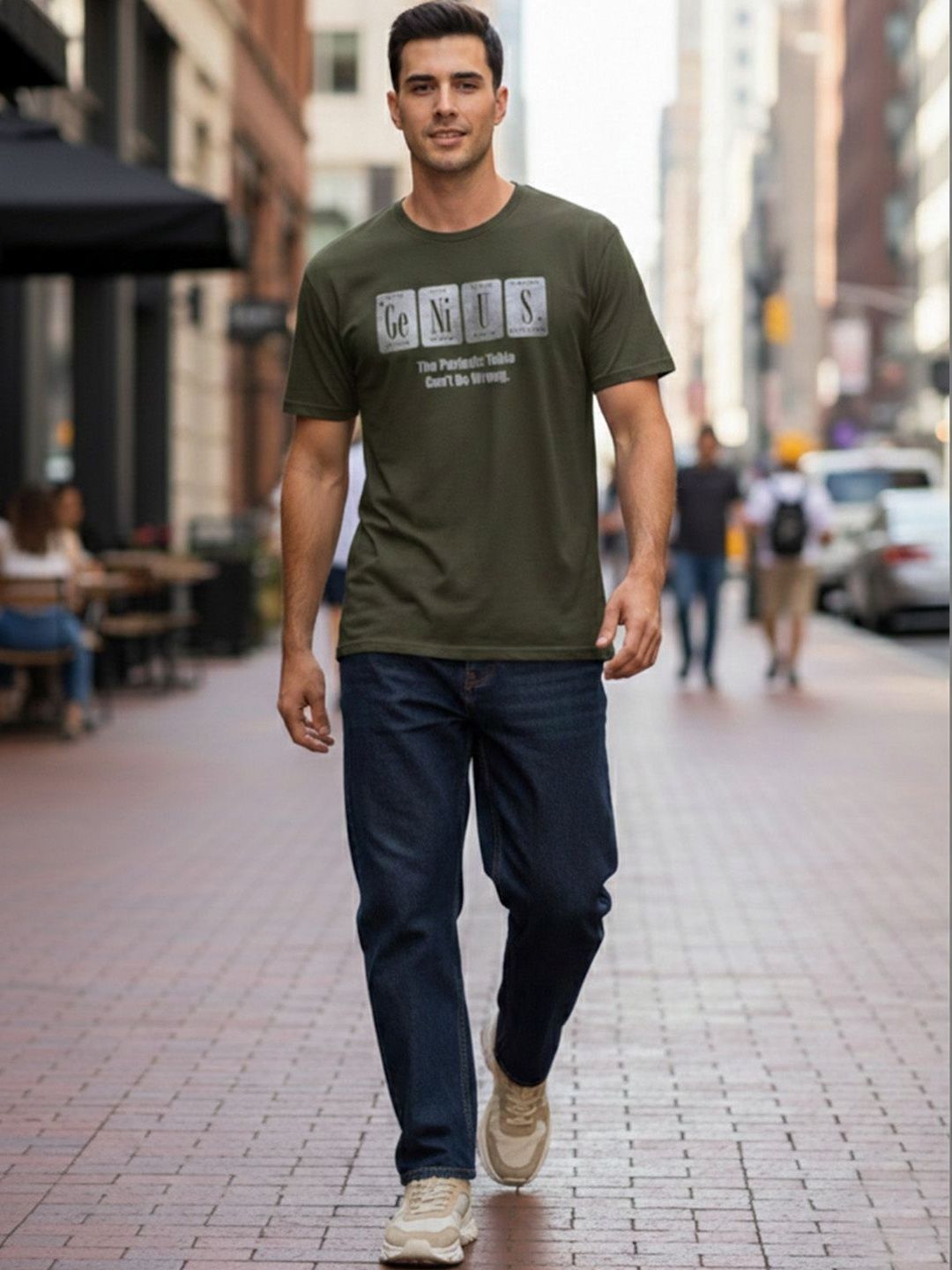 GENSTAR TRENDS Men Typography Printed T-shirt