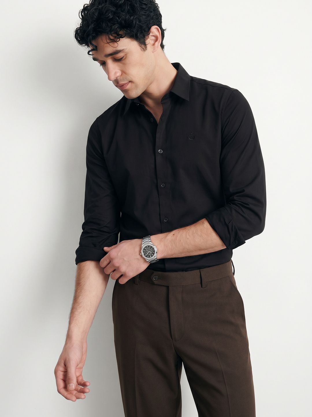 Mast & Harbour Spread Collar Formal Shirt