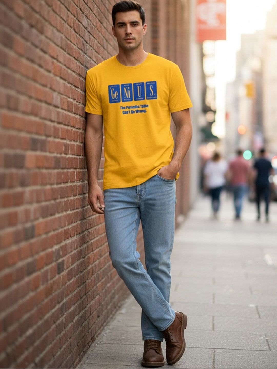 GENSTAR TRENDS Men Typography Printed T-shirt