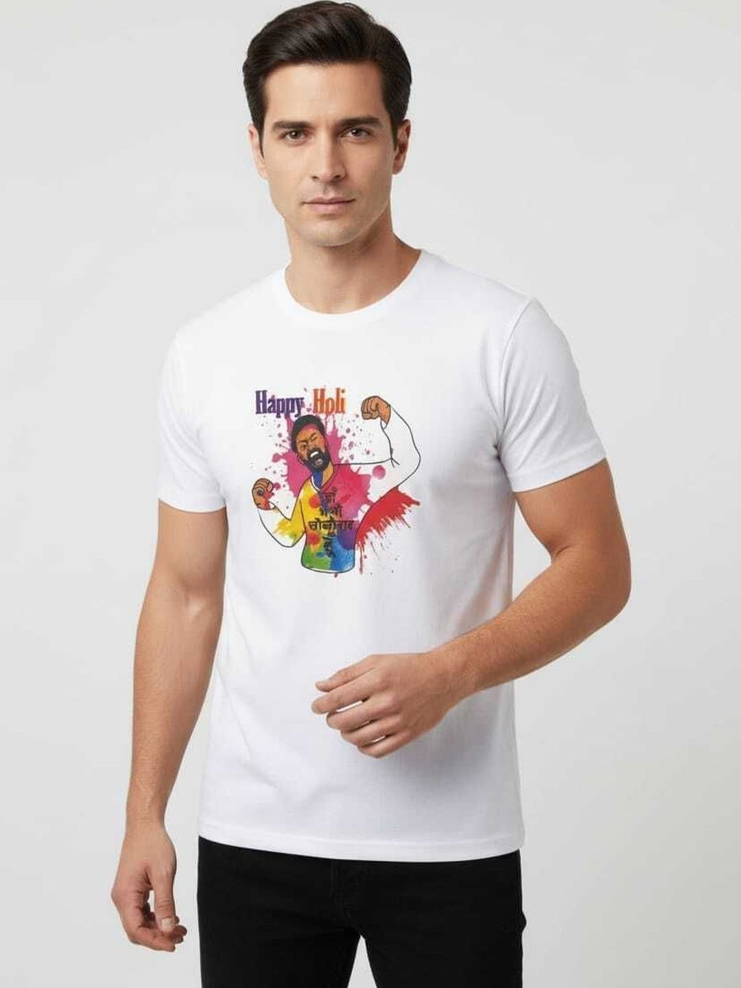 Dezin Men Printed T-shirt