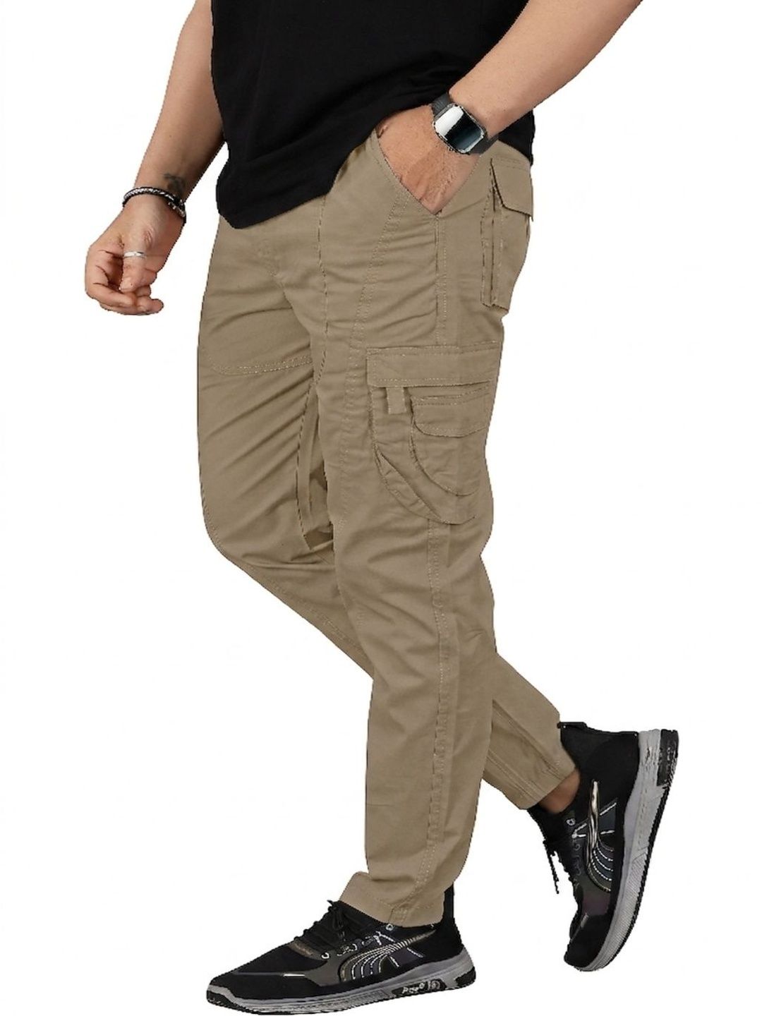 R.Code by The Roadster Life Co. R.Code by The Roadster Life Co. Men Comfort Cargos Trousers