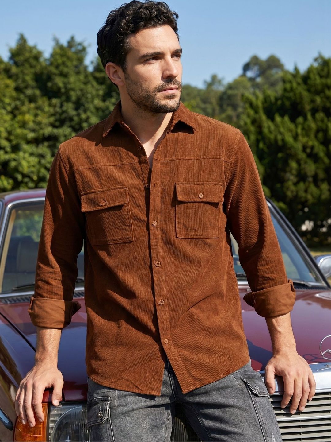 Indian Needle Men Classic Casual Shirt