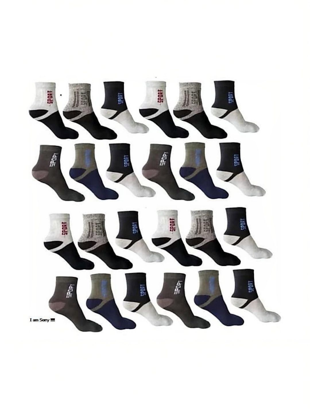 VIPUN Men Cotton Colourblocked Ankle Length Socks