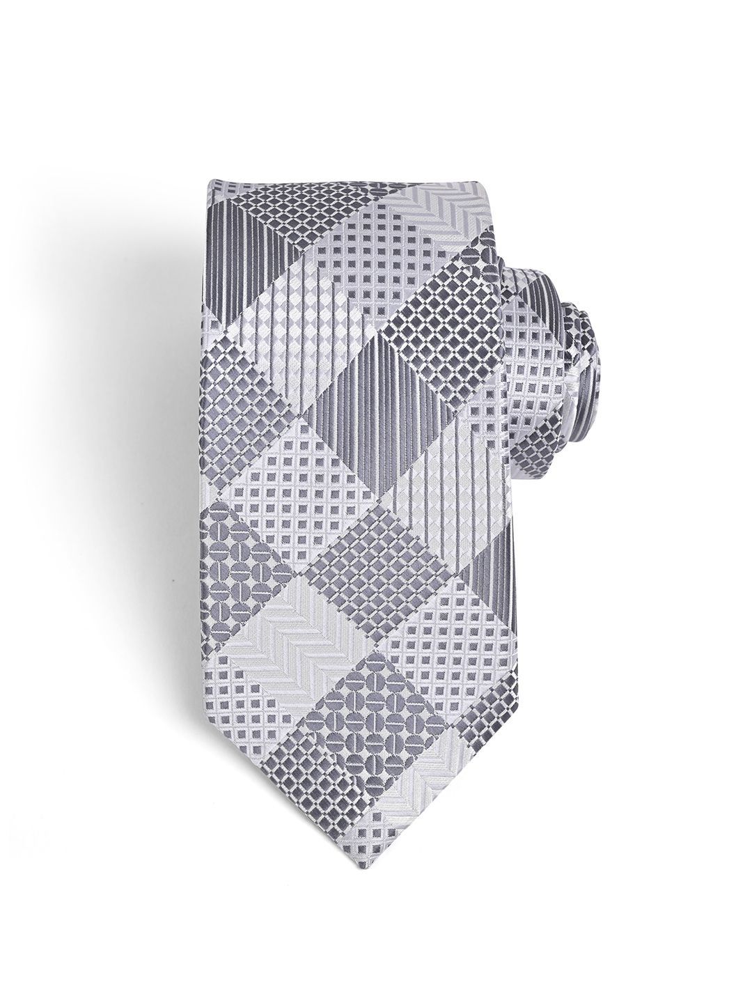 Cazzano Men Checked Skinny Tie