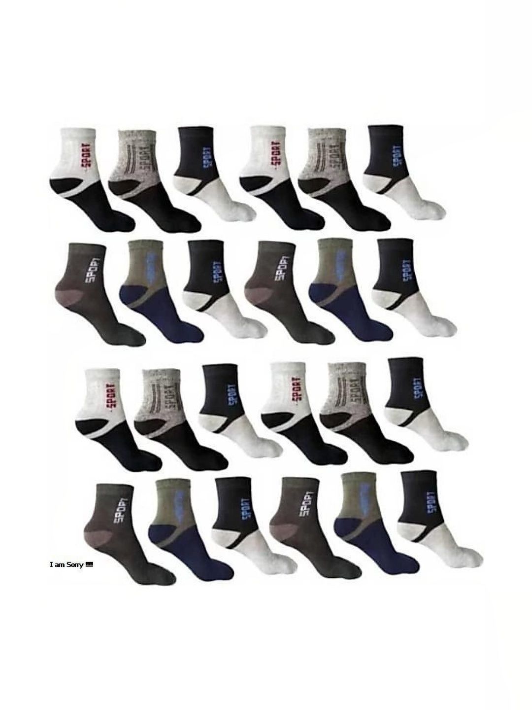 VIPUN Men Cotton Colourblocked Ankle Length Socks