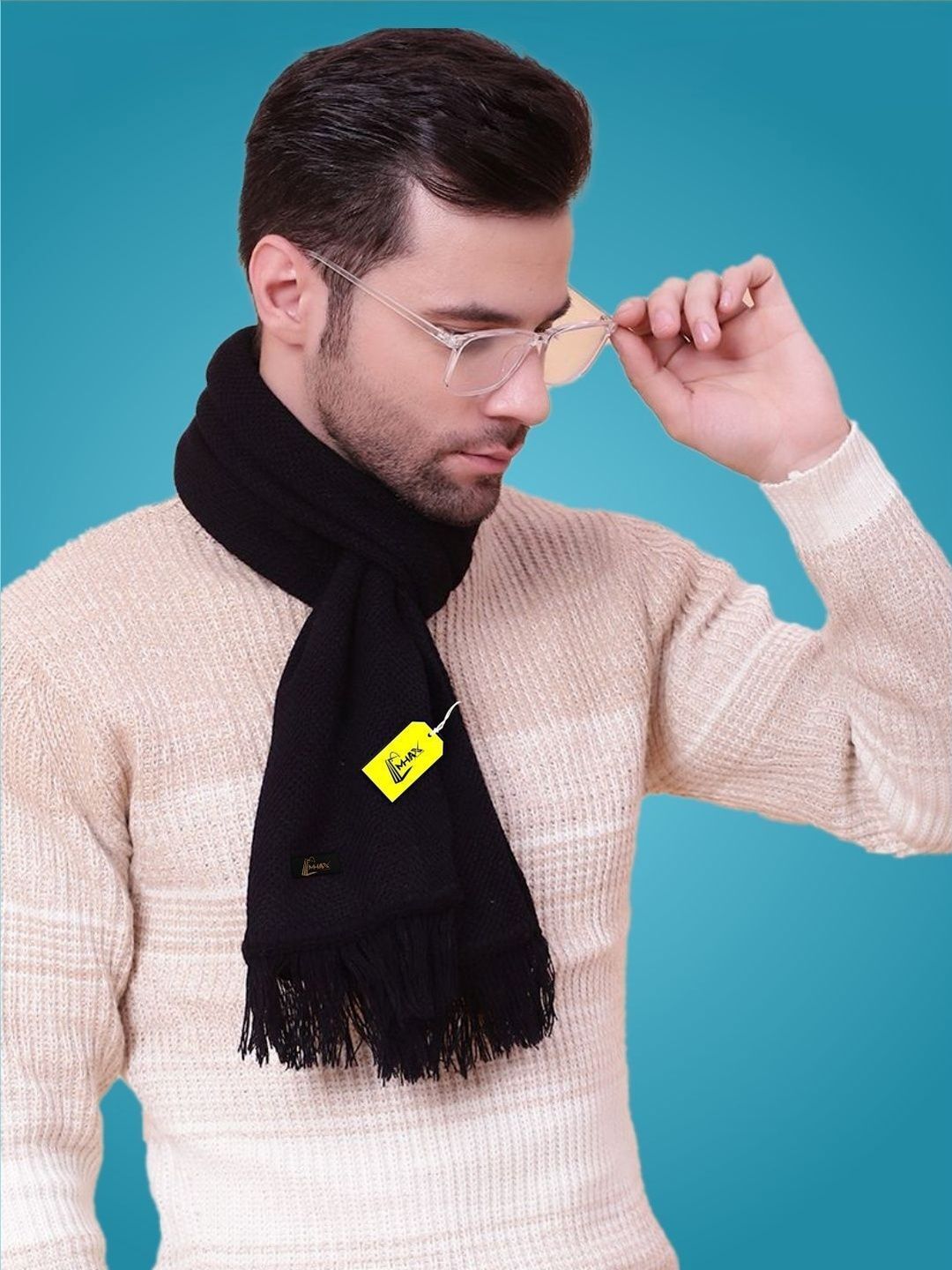 MHAX Men Merino Wool Mufflers