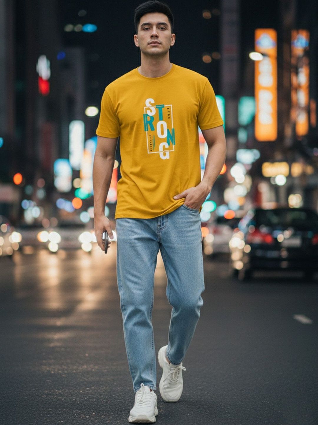 GENSTAR TRENDS Men Typography Printed T-shirt