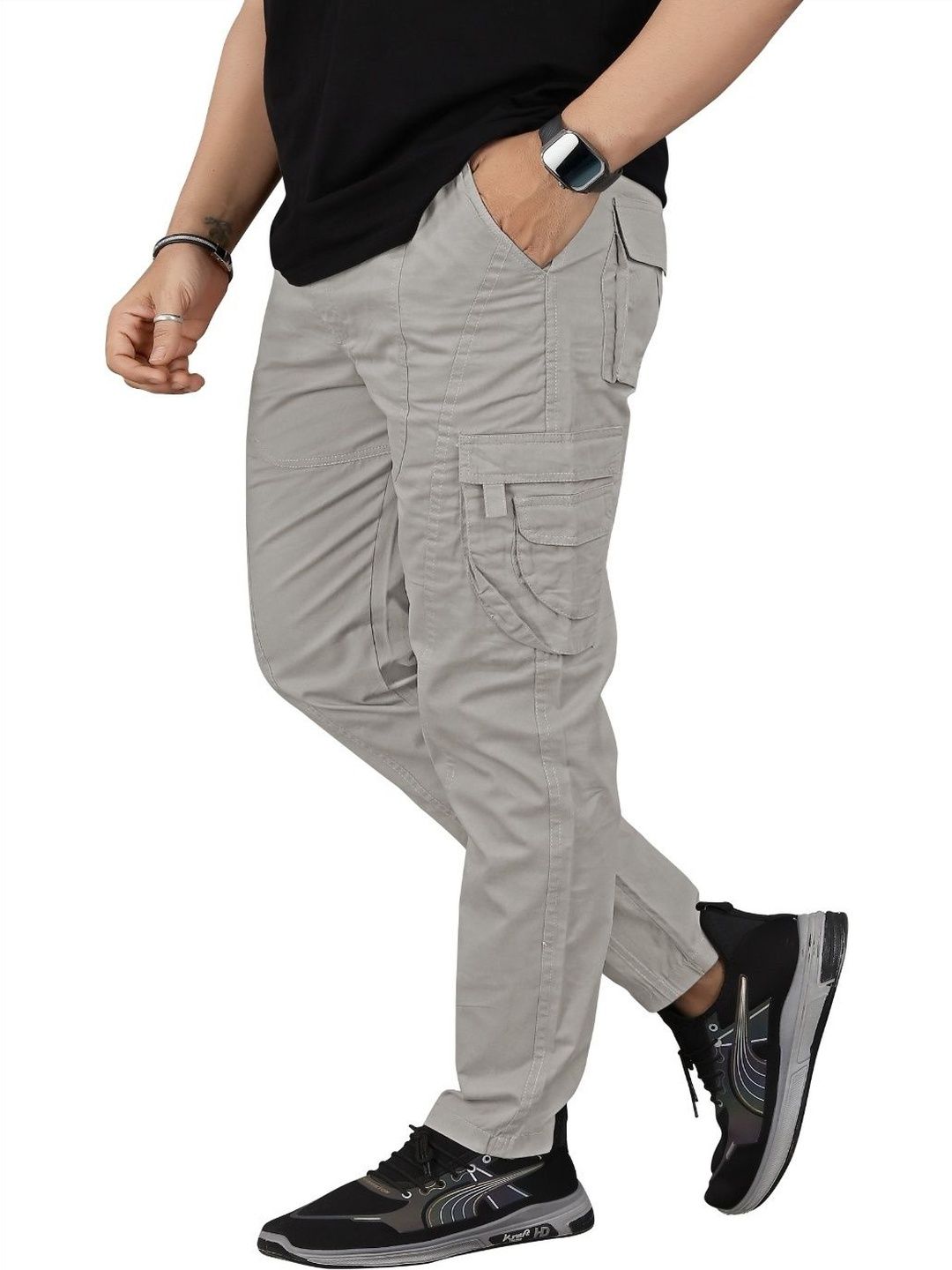 R.Code by The Roadster Life Co. Men Comfort Cargos Trousers
