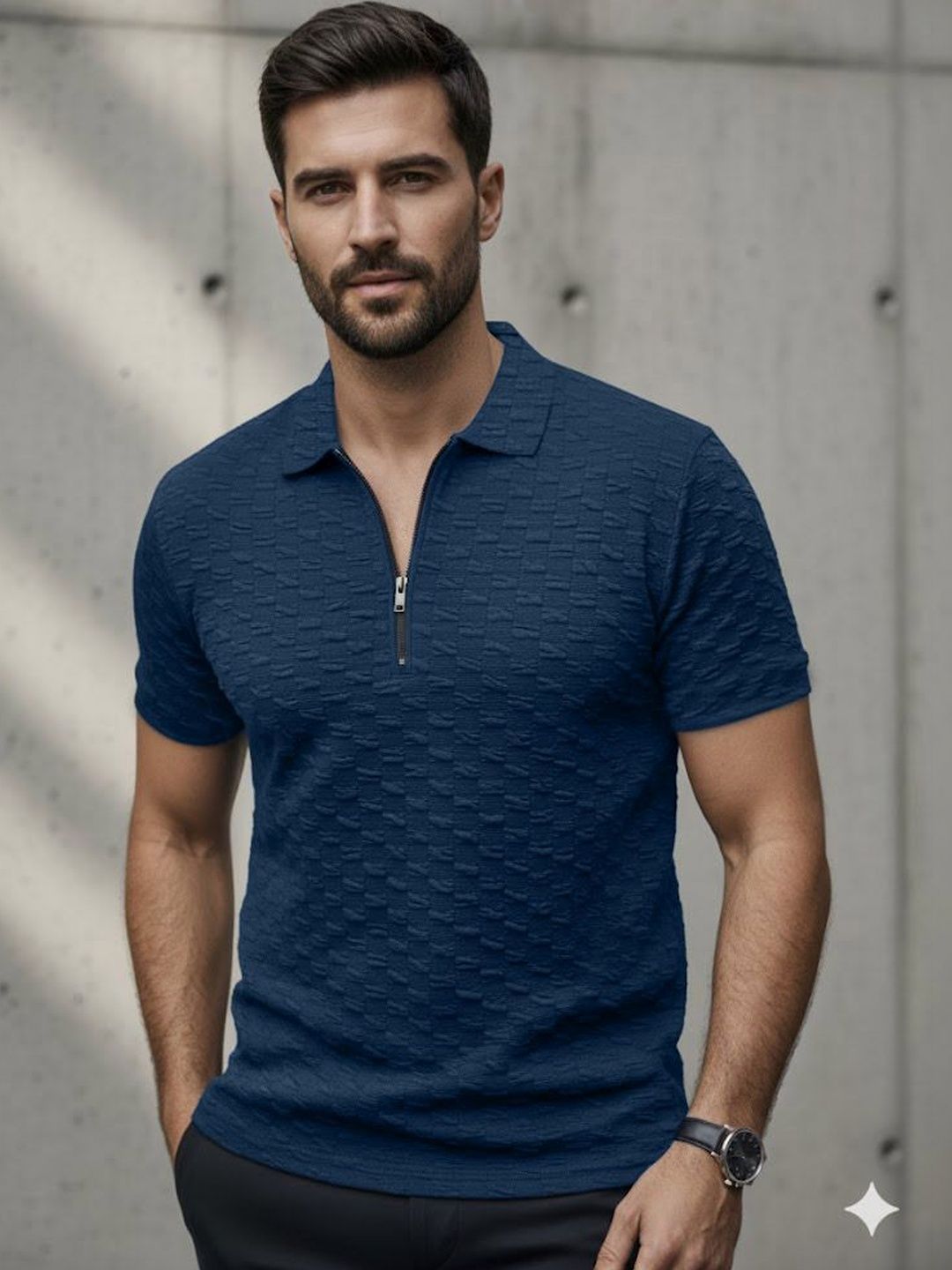 CORSICA Men Polo Collar T-shirt