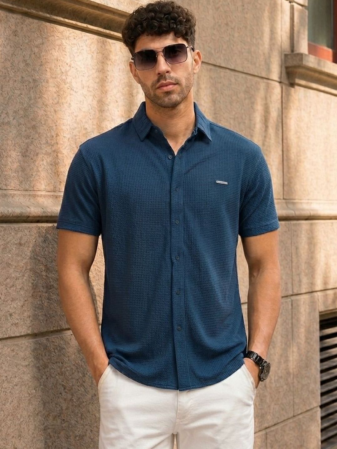 Parcel Yard Men Modern Casual Shirt