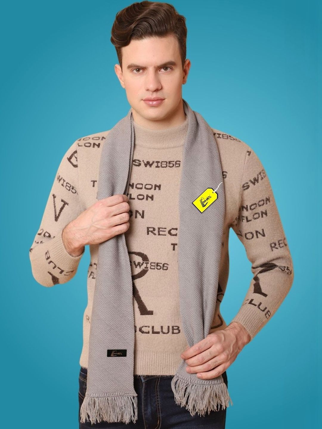 MHAX Men Merino Wool Mufflers
