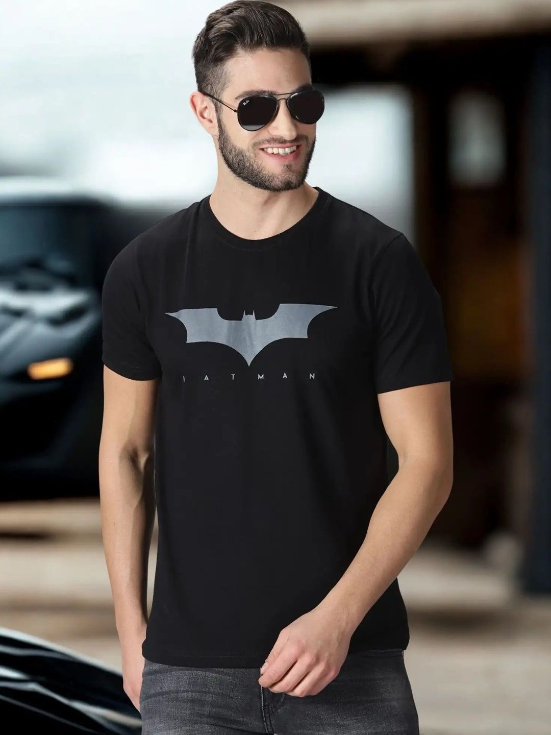 WALTHER Men Batman Printed T-shirt