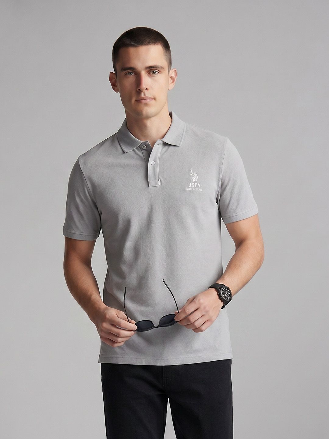 U.S. Polo Assn. Denim Co. Cotton Polo Collar Slim-Fit T-shirt