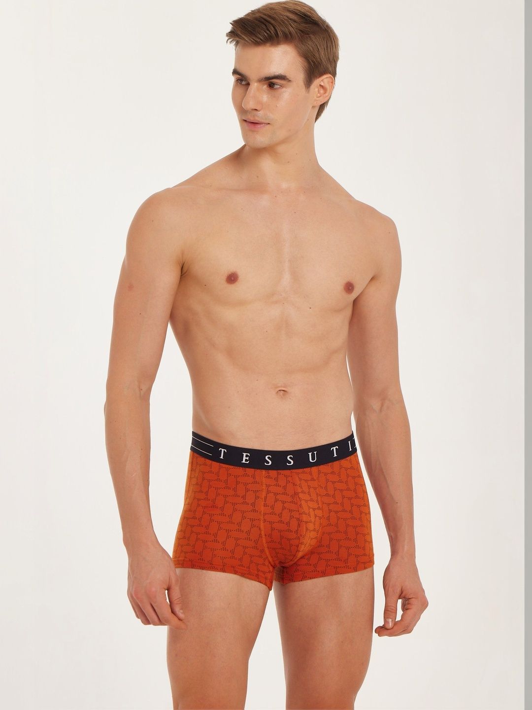 TESSUTI Men Printed Assorted Cotton Boxer-Style Briefs