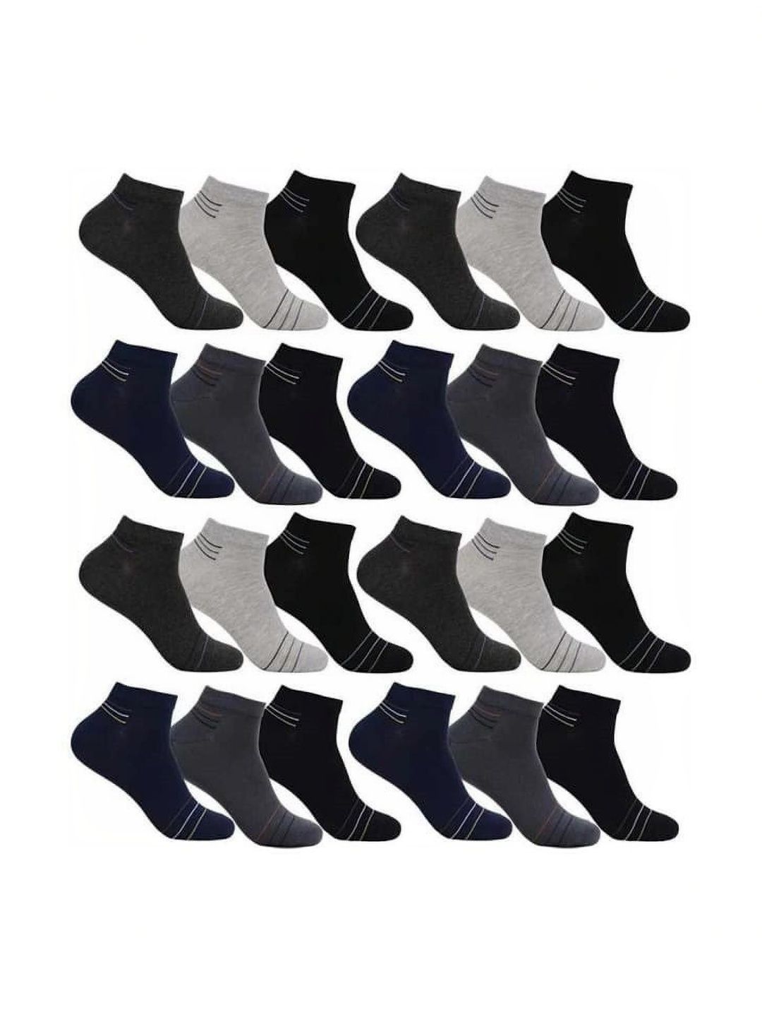 VIPUN Men Cotton Colourblocked Ankle Length Socks