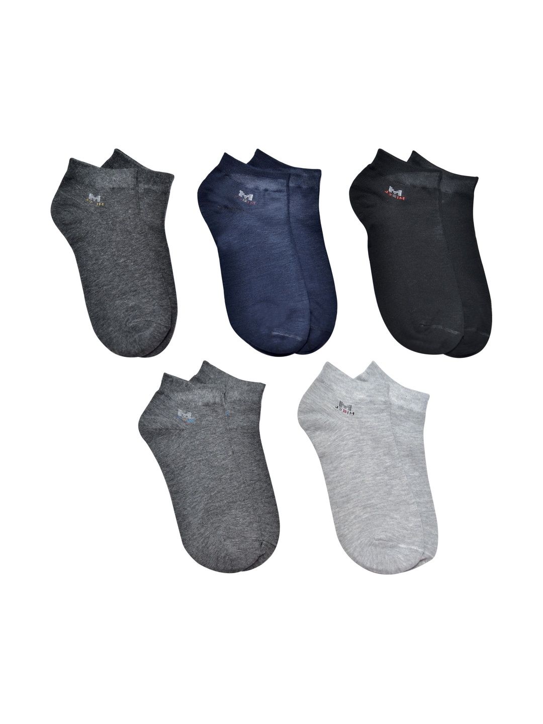 VIPUN Men Pack of 5 Cotton Shoe Liners Socks