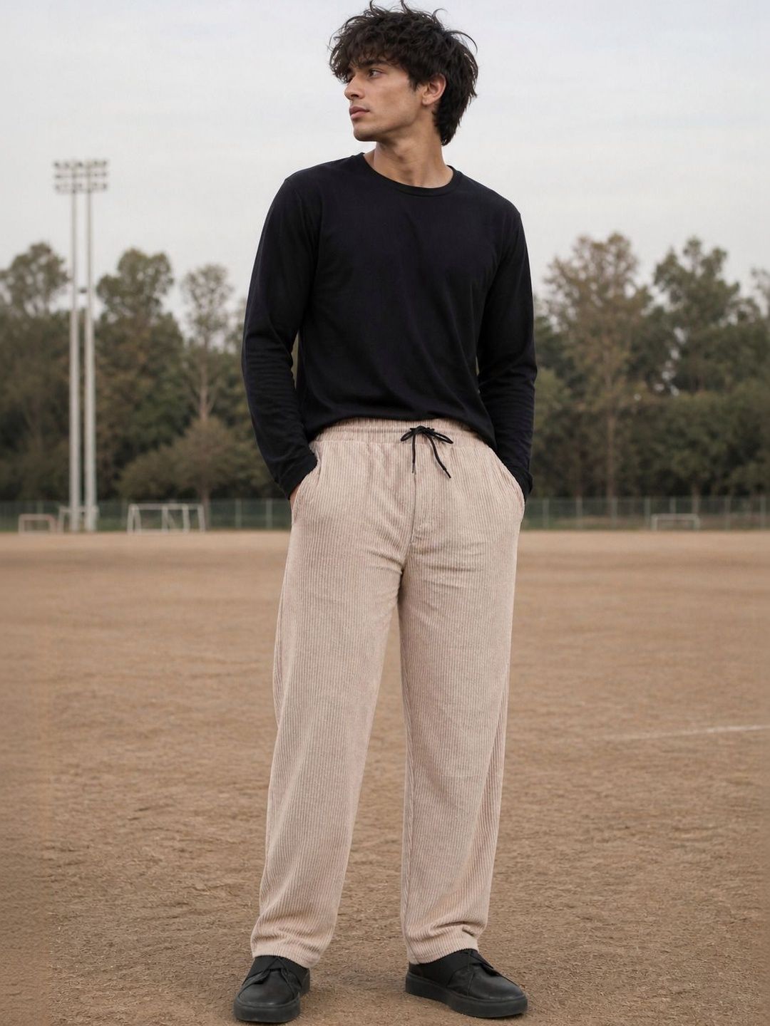 MaverIQ Men Regular Fit Textured Track Pants