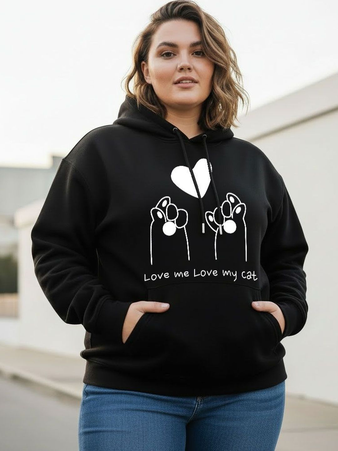 Moda Rapido Women Printed Hooded Sweatshirt