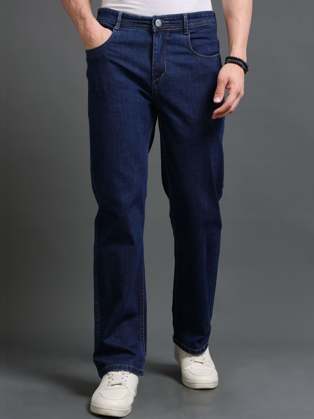 Kolor Fusion Men Loose Mid-Rise Stretchable Jeans