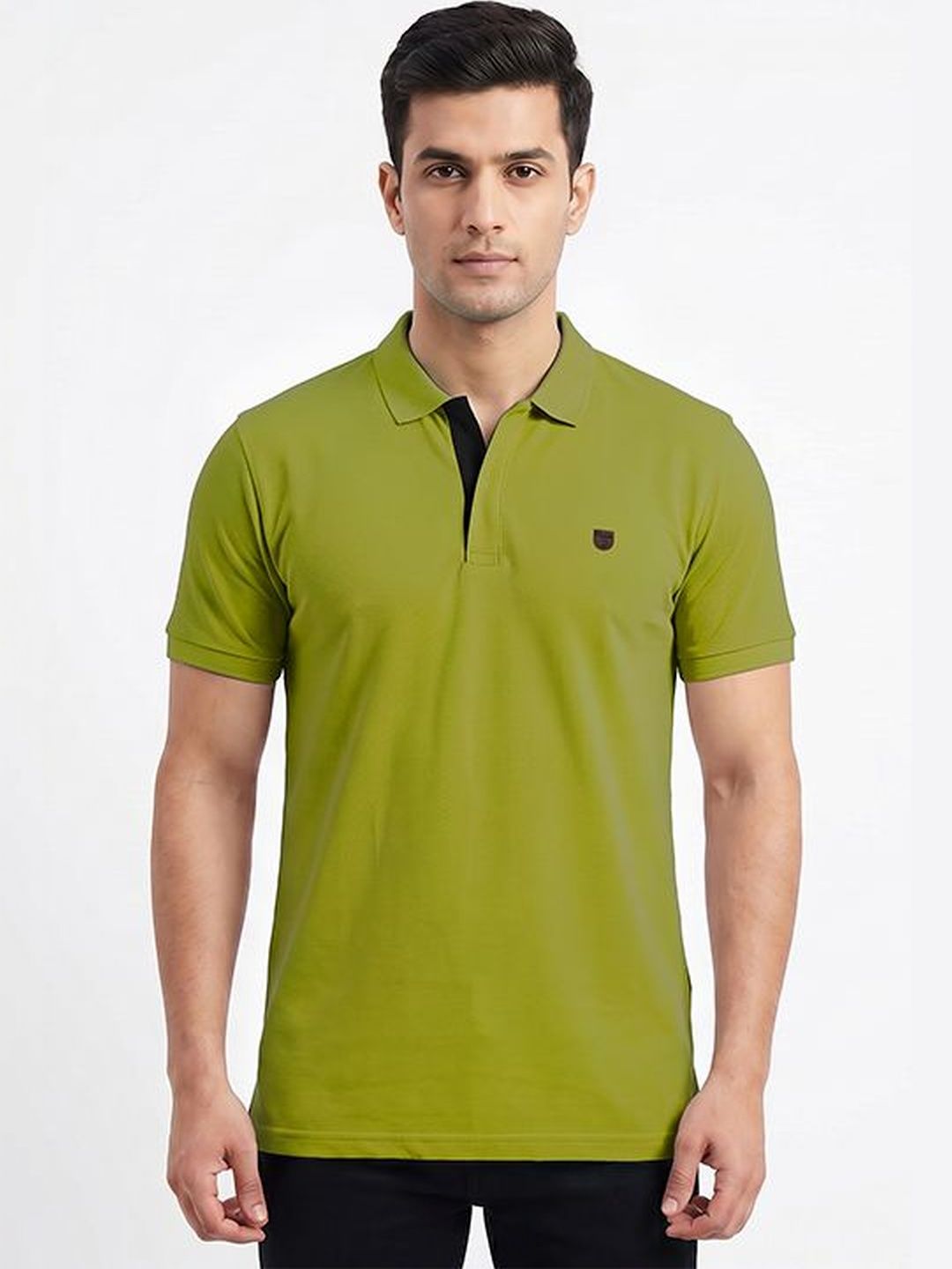 Plugin Men Polo Collar T-shirt
