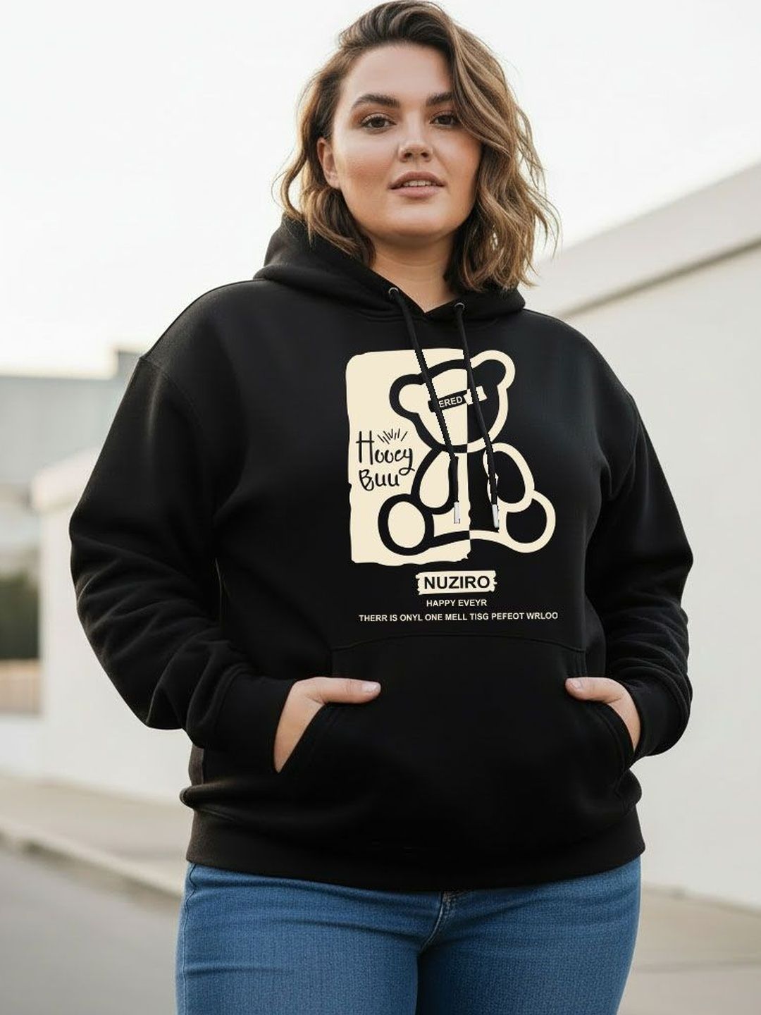 Moda Rapido Graphic Printed Hooded Full Sleeve Sweatshirt