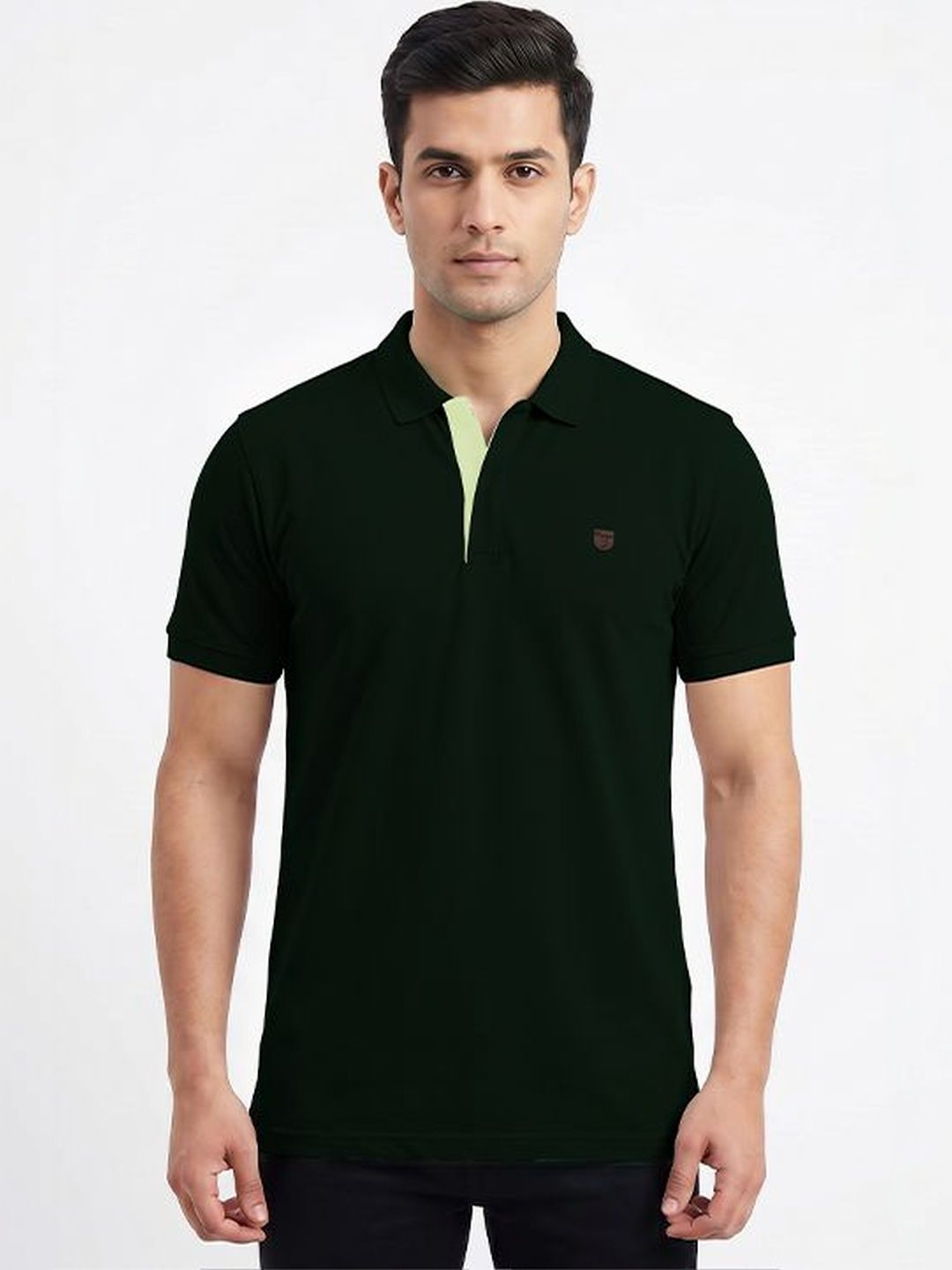 Plugin Men Polo Collar T-shirt