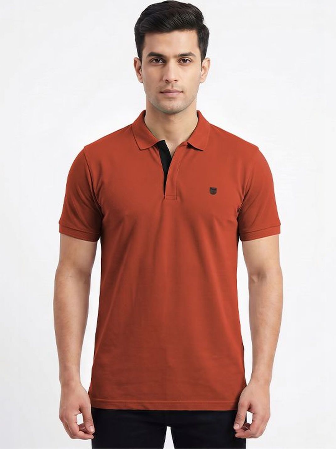 Plugin Men Polo Collar T-shirt