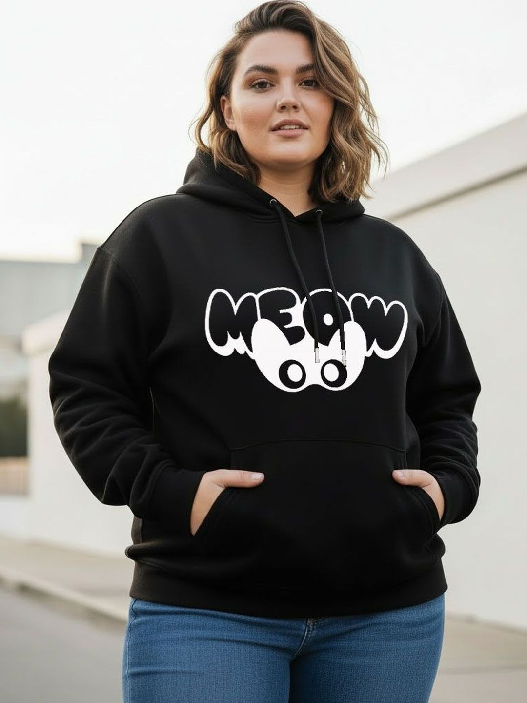 Moda Rapido Women Printed Hooded Sweatshirt