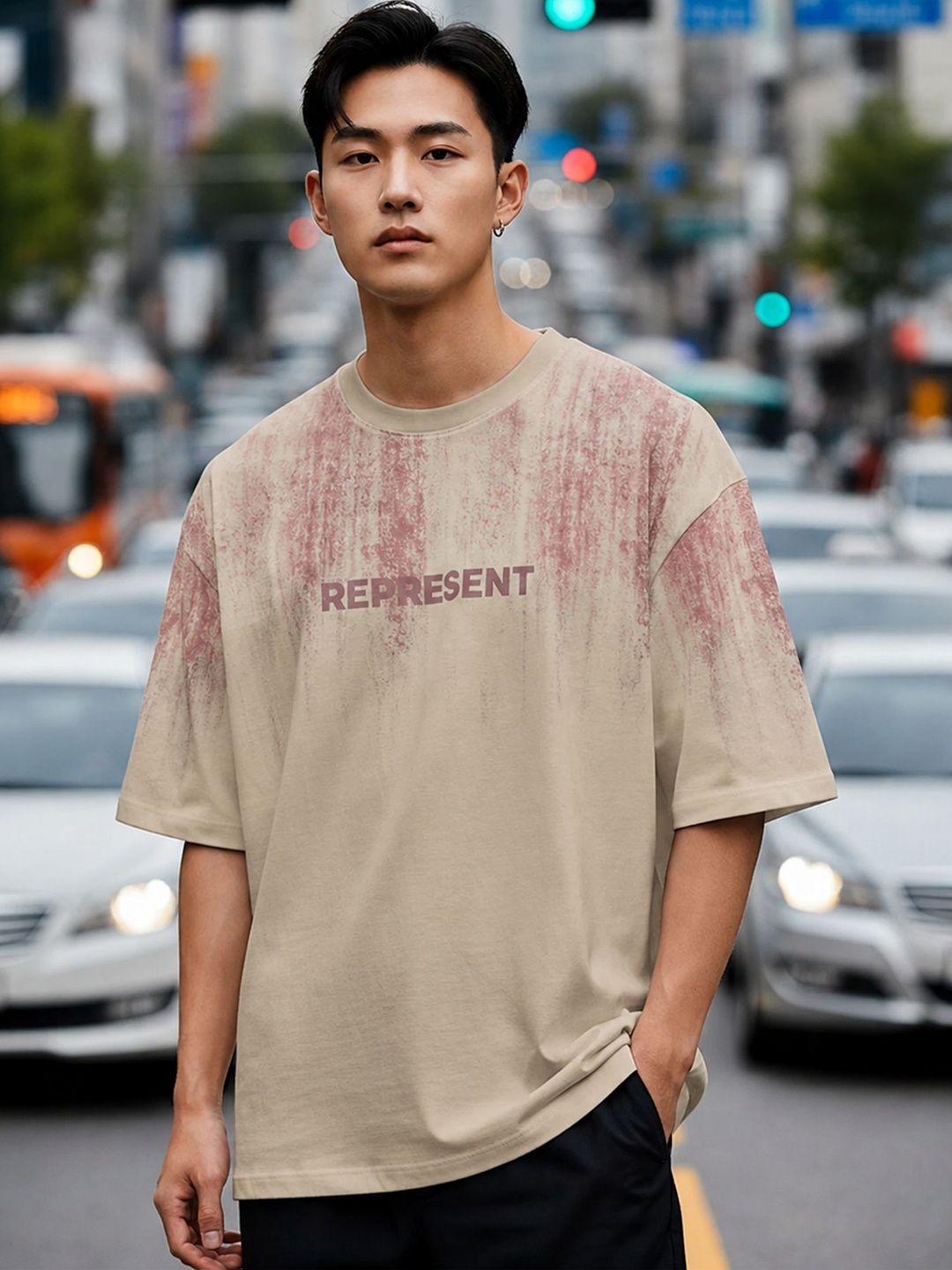 JUMPCUTS Men Typography Printed T-shirt