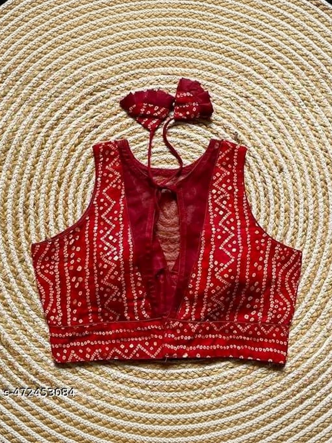 Apexaura Cotton Woven Design Saree Blouse