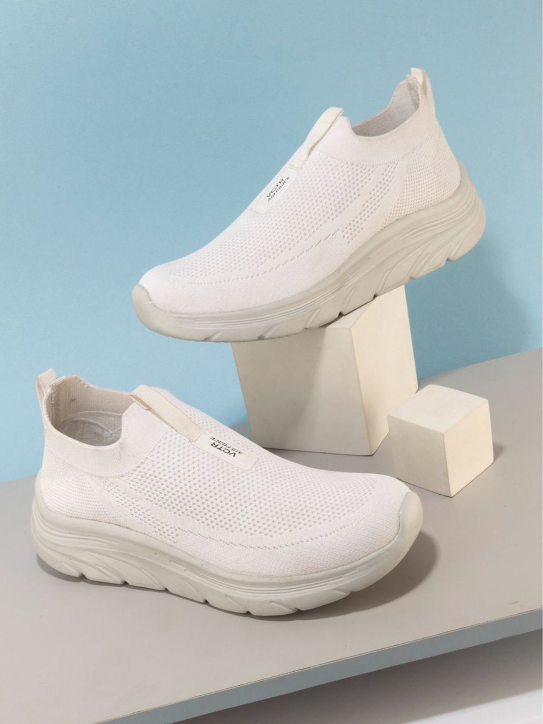 VCTR Airforce Men Lightweight Breathable Slip-On Walking Shoes
