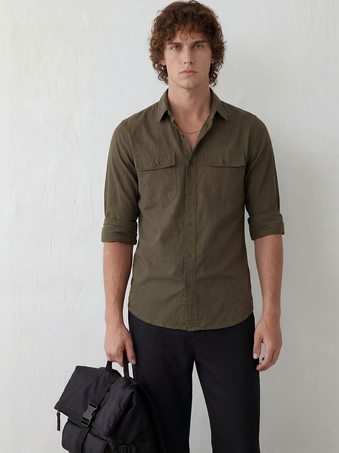 WROGN Men Slim Fit Casual Shirt