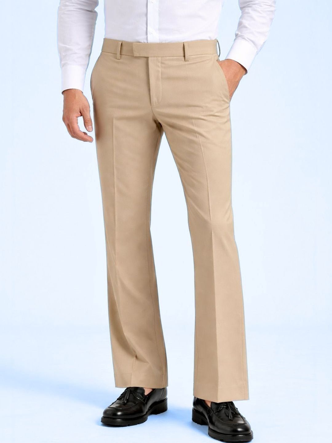 GHABA CREATION Men Bootcut Trousers
