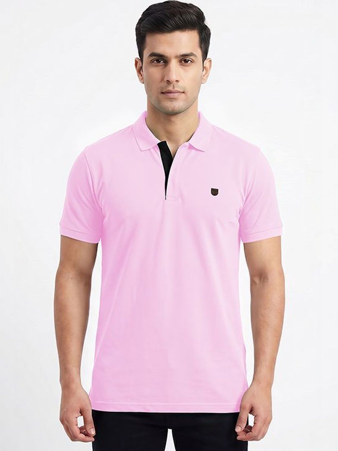 Plugin Men Polo Collar T-shirt