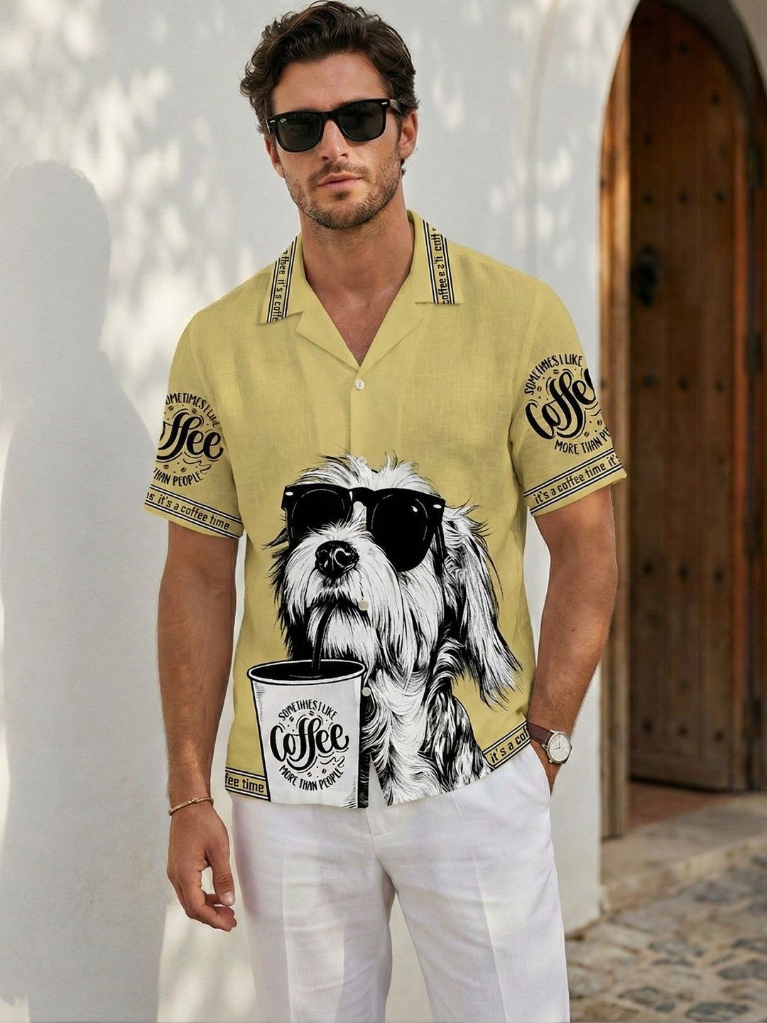 Stenfia Stenfia Men Standard Printed Casual Shirt